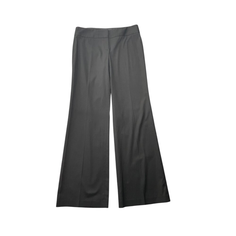 Elie Tahari Wide Leg Bootcut Trousers Career Pants Black 10